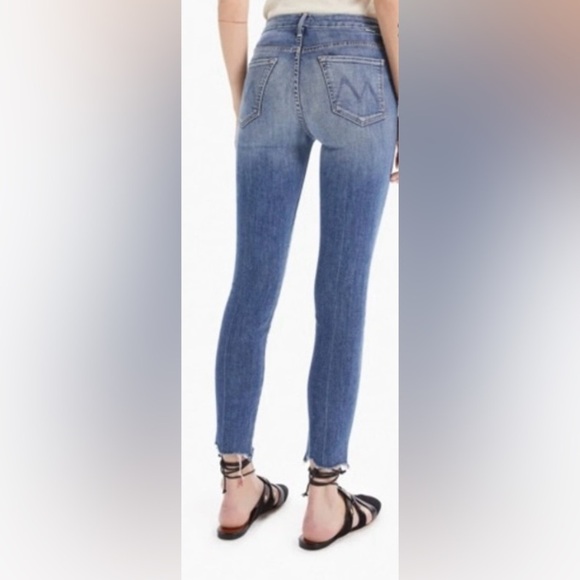 MOTHER Jeans Women’s Size 25 High Waisted Looker Ankle Fray in Walking on Coals - Picture 2 of 14